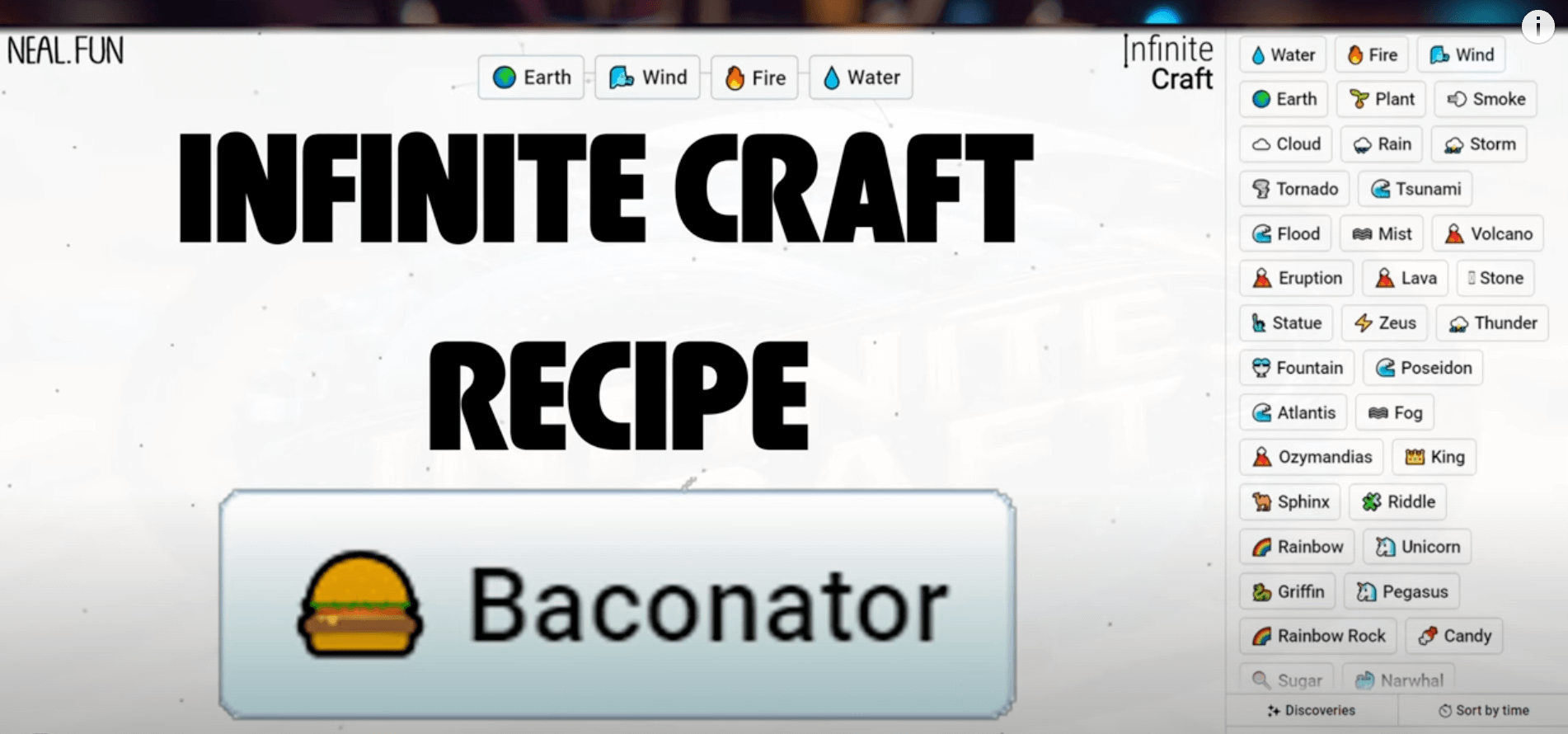 Infinite craft recipe