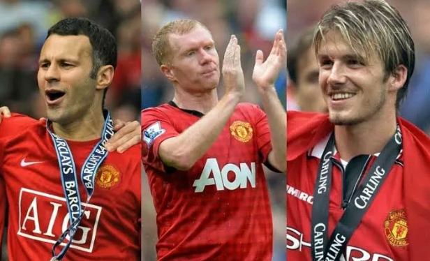 David Beckham, Ryan Giggs, and Paul Scholes