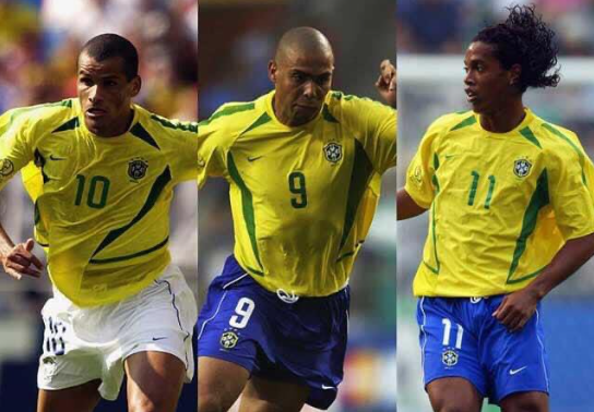 Rivaldo, Ronaldo, and Ronaldinho